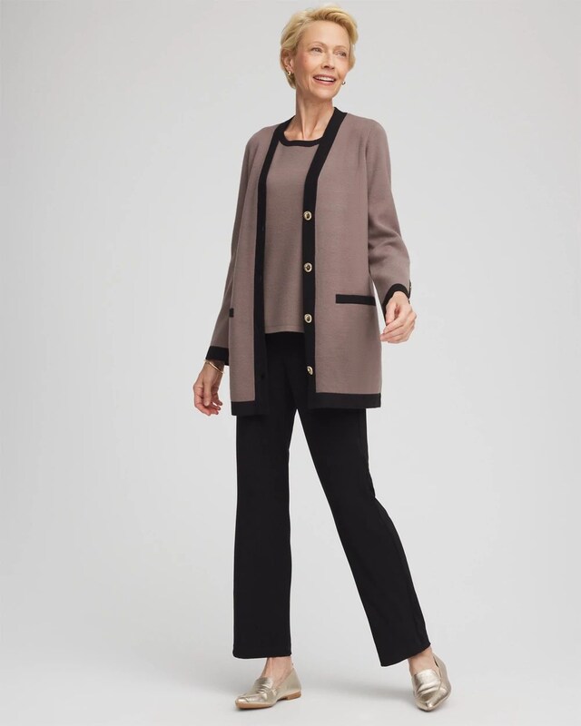 Travelers Tipped Button-Down Cardigan